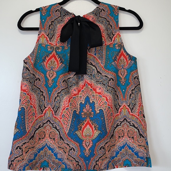 J.CREW paisley print cotton tank - Picture 5 of 9